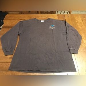 Men’s XL Brown Disney Goofy Long Sleeve Tee Shirt